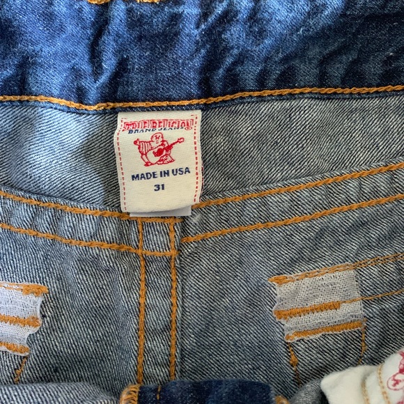 True Religion Keira Frayed denim shorts - Picture 7 of 8